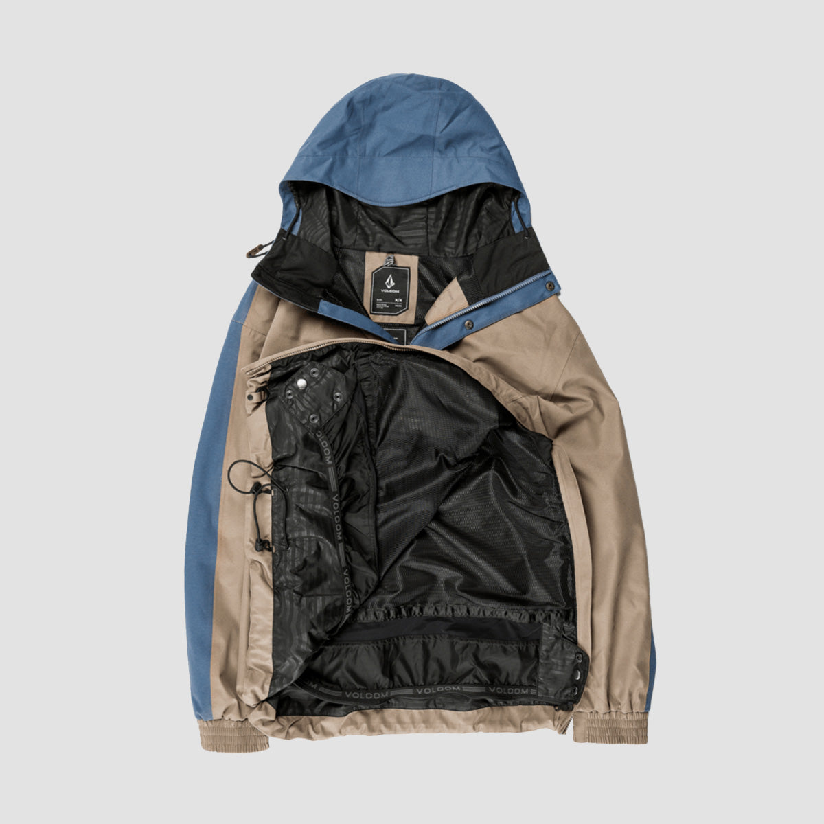 Volcom Longo 20K Pullover Snow Jacket Chestnut Brown