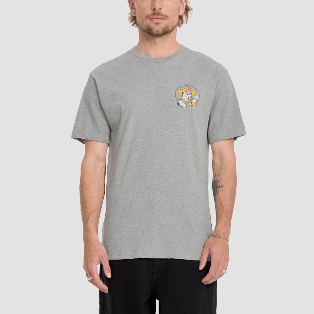 Volcom Meowdy T-Shirt Heather Grey