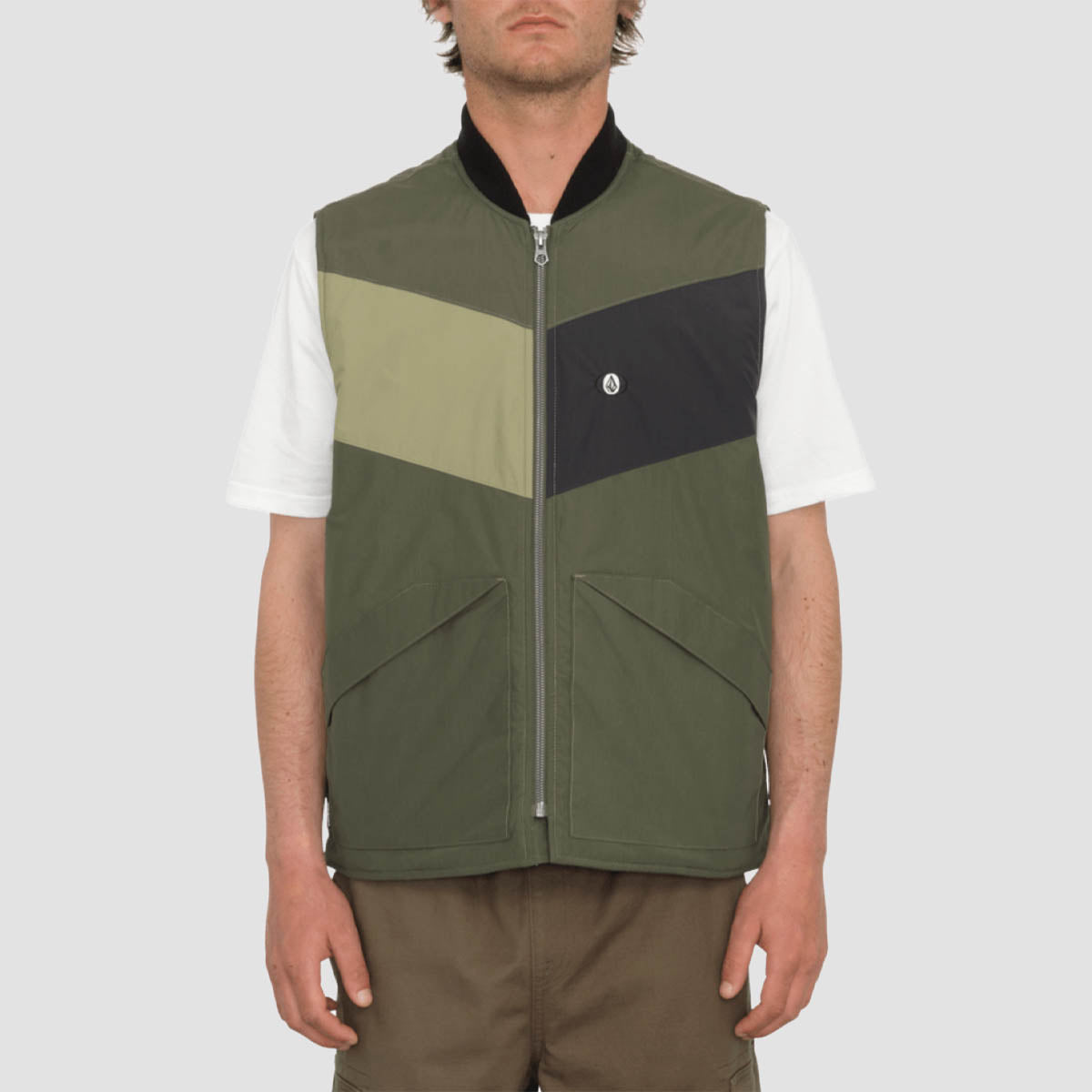 Volcom Prysmer Vest Jacket Squadron Green