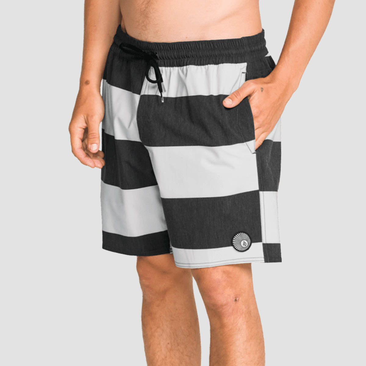 Volcom Psyche Cotton Trunk 17" Boardshorts Black