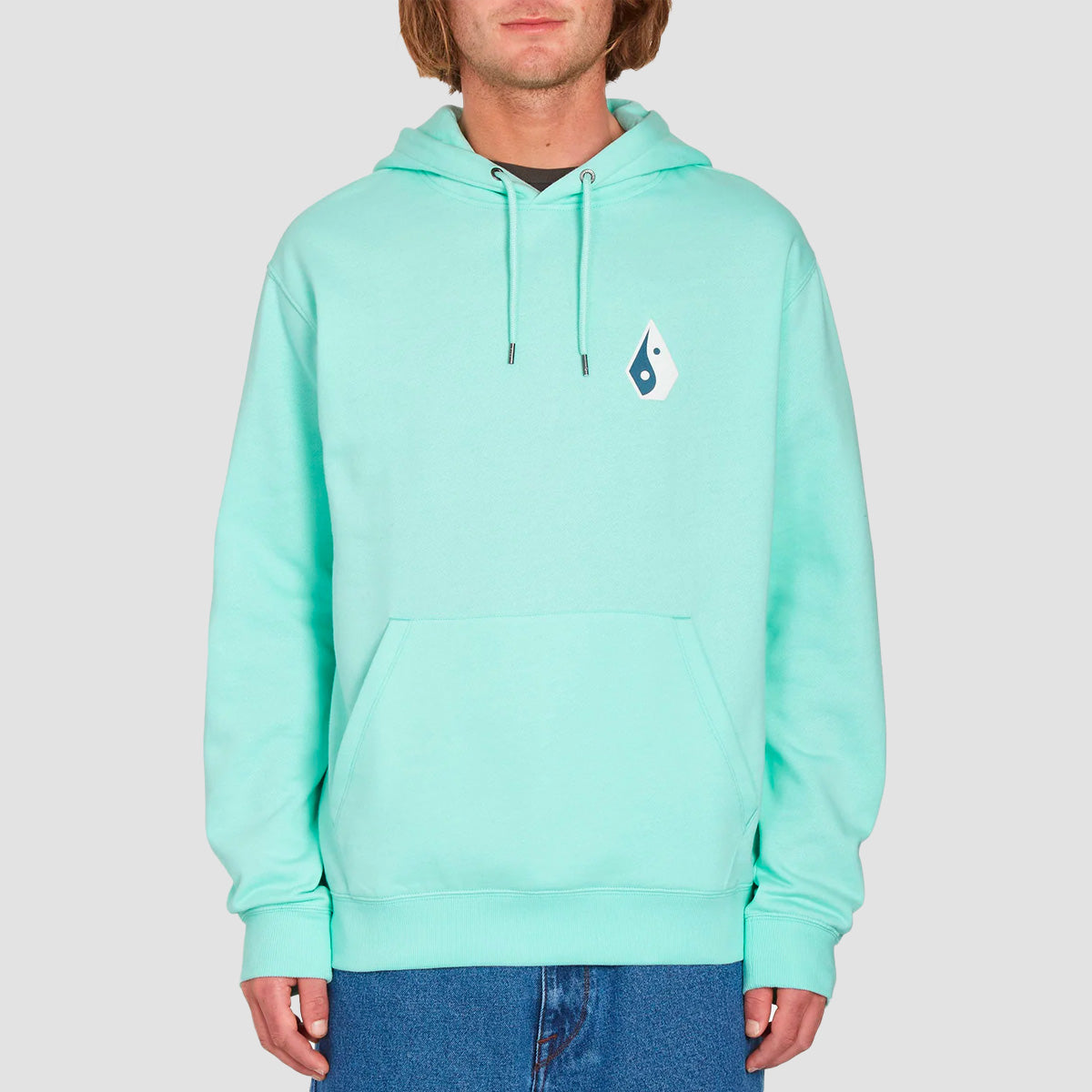 Volcom Puffstone Pullover Hoodie Bottle Green