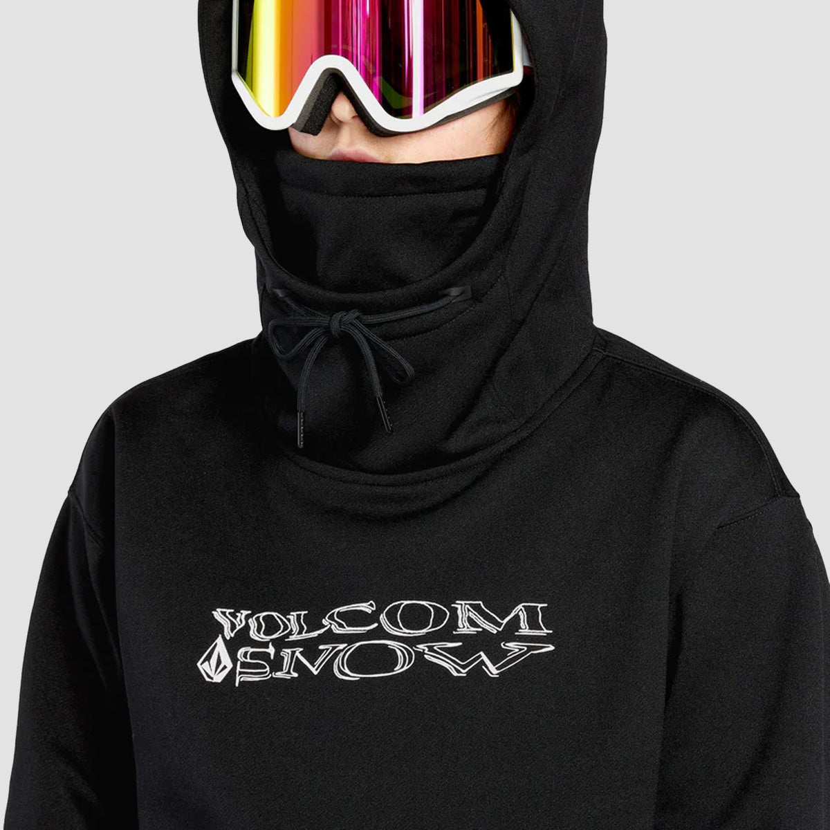 Volcom Riding Hydro Snow Pullover Hoodie Black - Womens