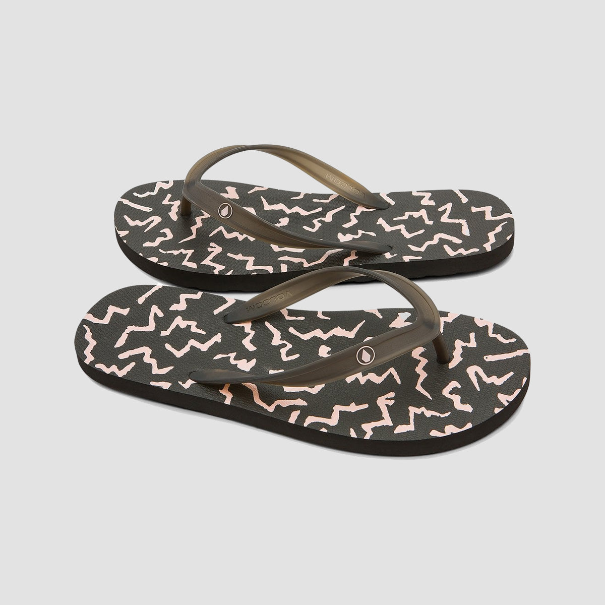 Volcom Rocker 2 Flip Flops Asphalt Black