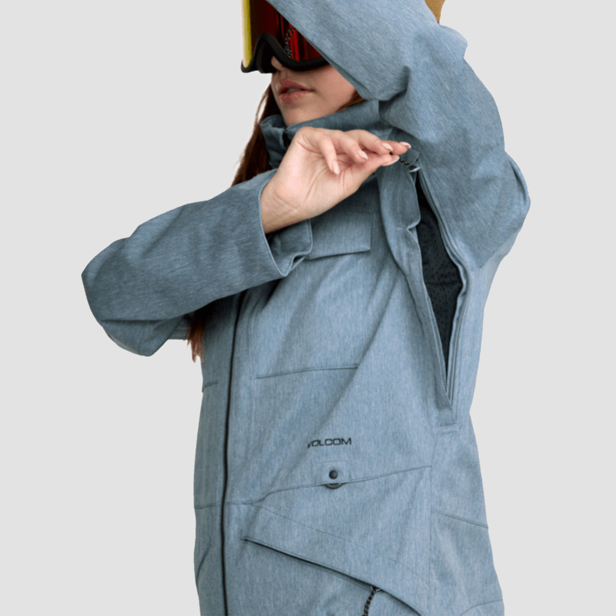 Volcom Shiloh 15K Snow Suit Denim - Womens