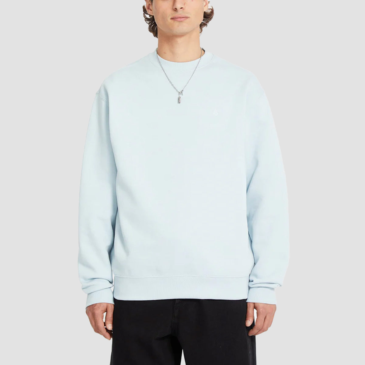 Volcom Single Stone Crew Sweatshirt Carolina Blue