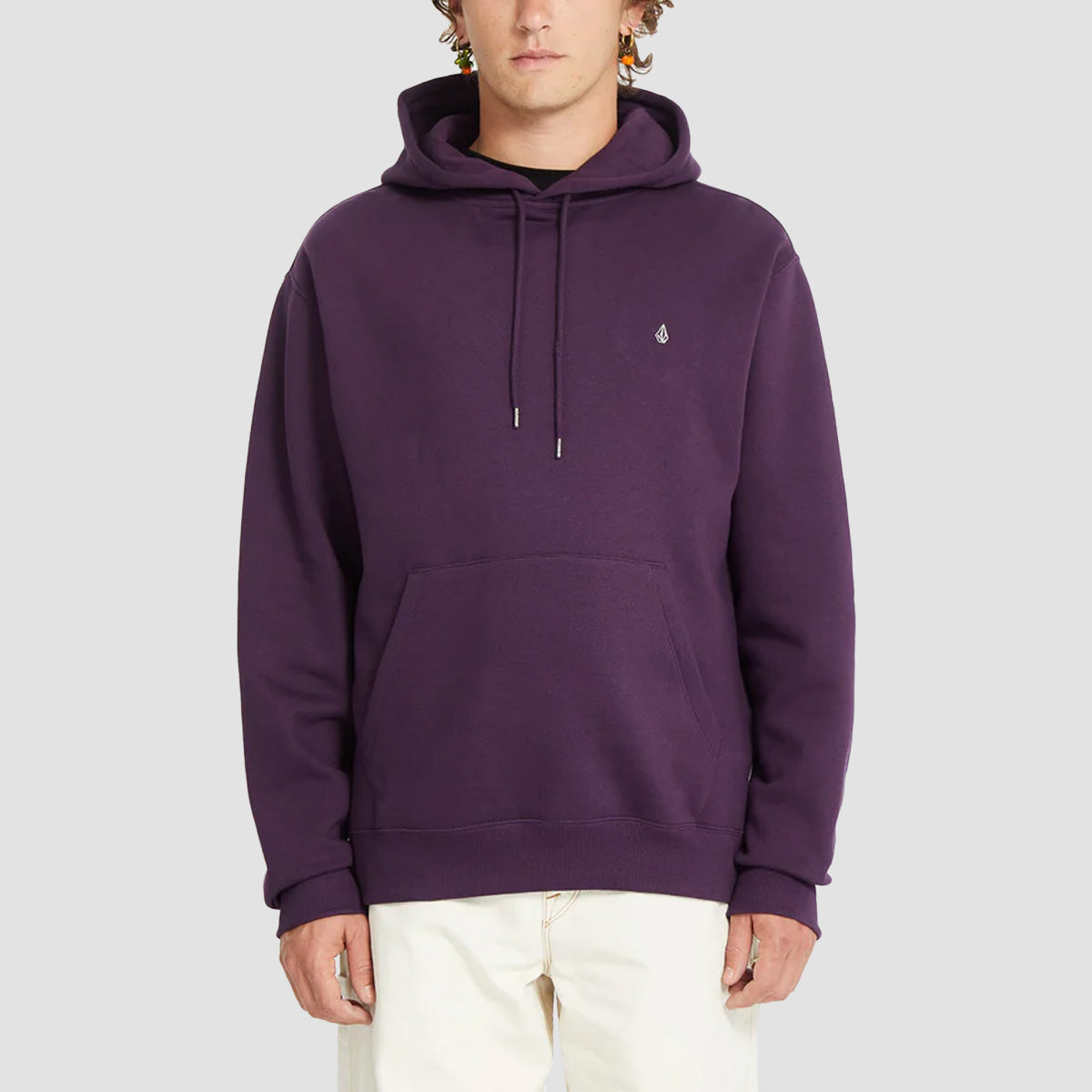 Volcom Single Stone Pullover Hoodie Grape Royale