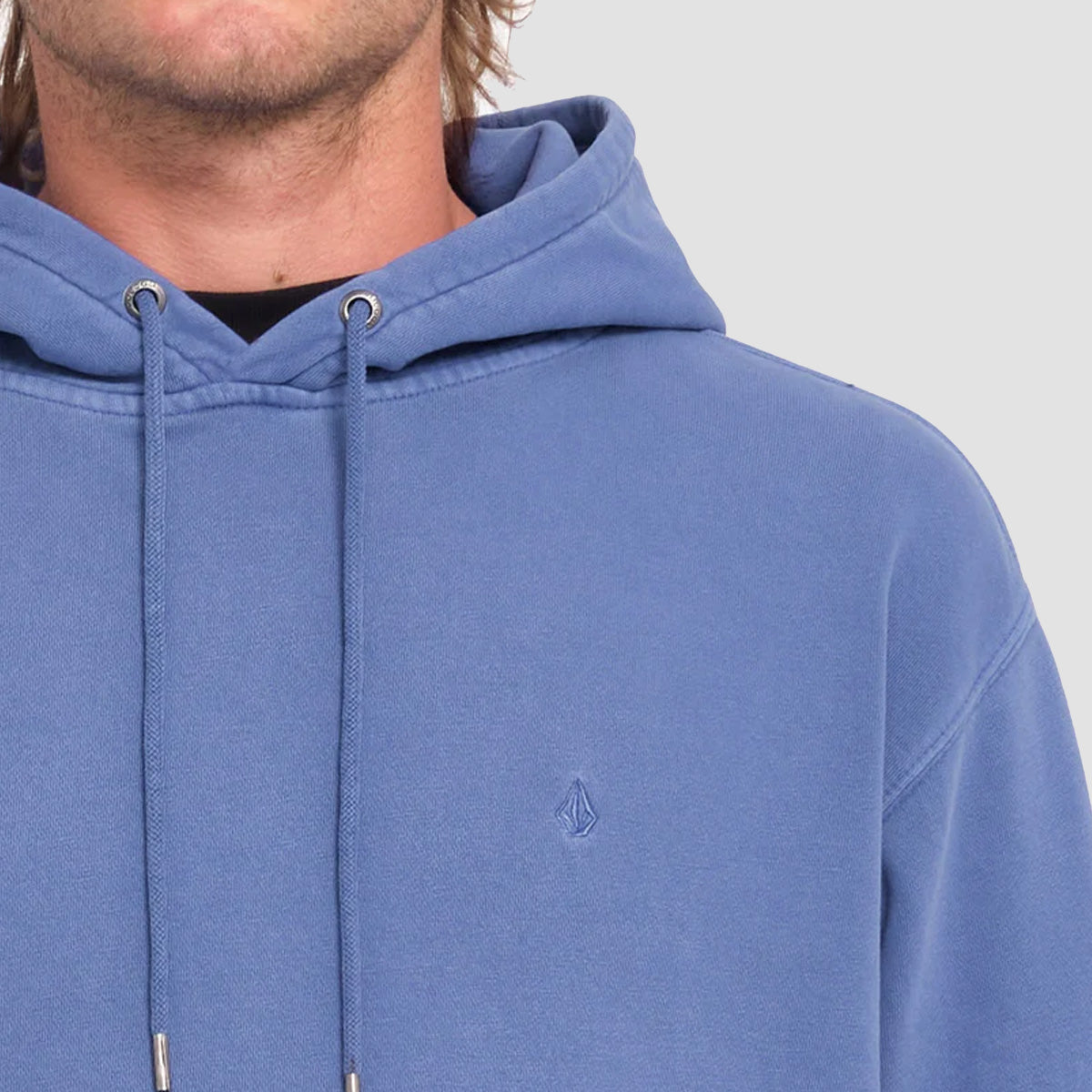 Volcom Single Stone PW Pullover Hoodie Ballpoint Blue