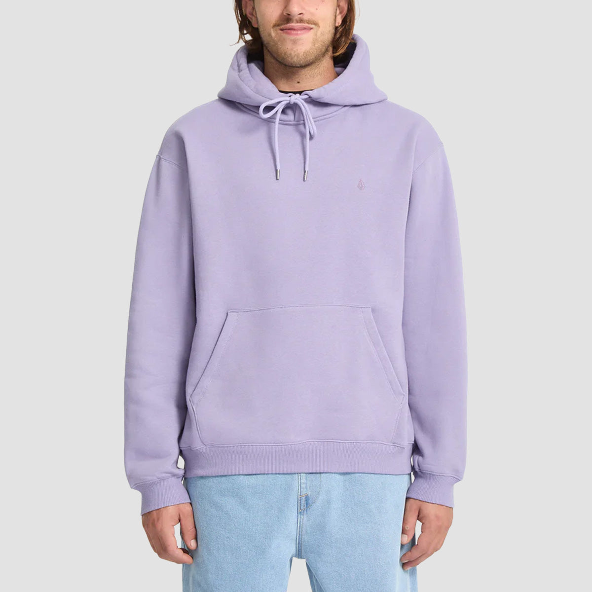 Volcom Single Stone PW Pullover Hoodie Purple Ash