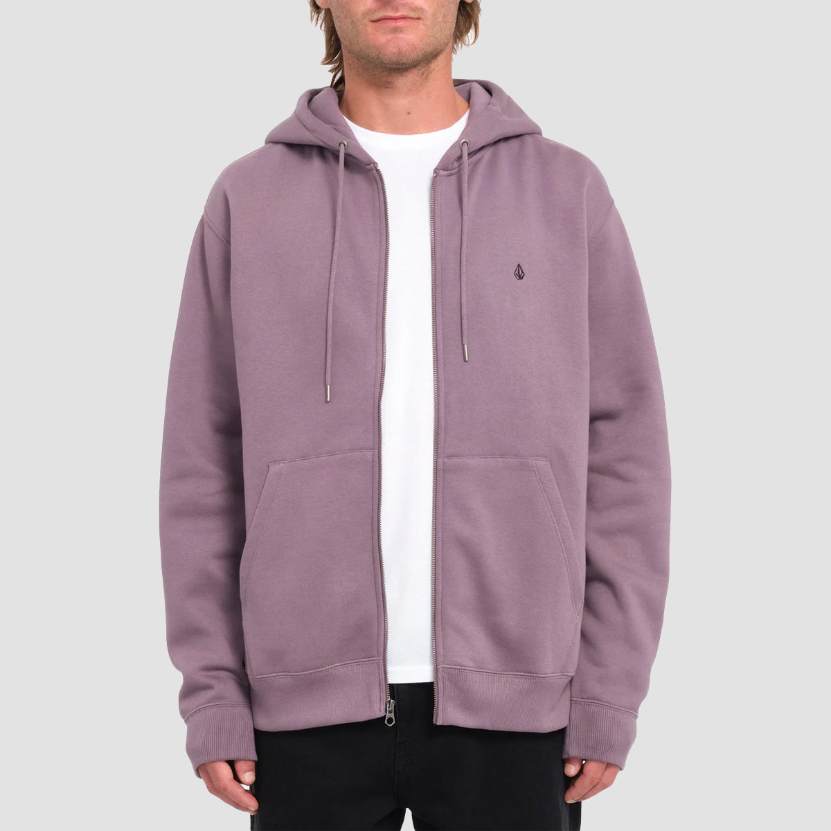 Volcom Single Stone Zip Hoodie Vintage Violet