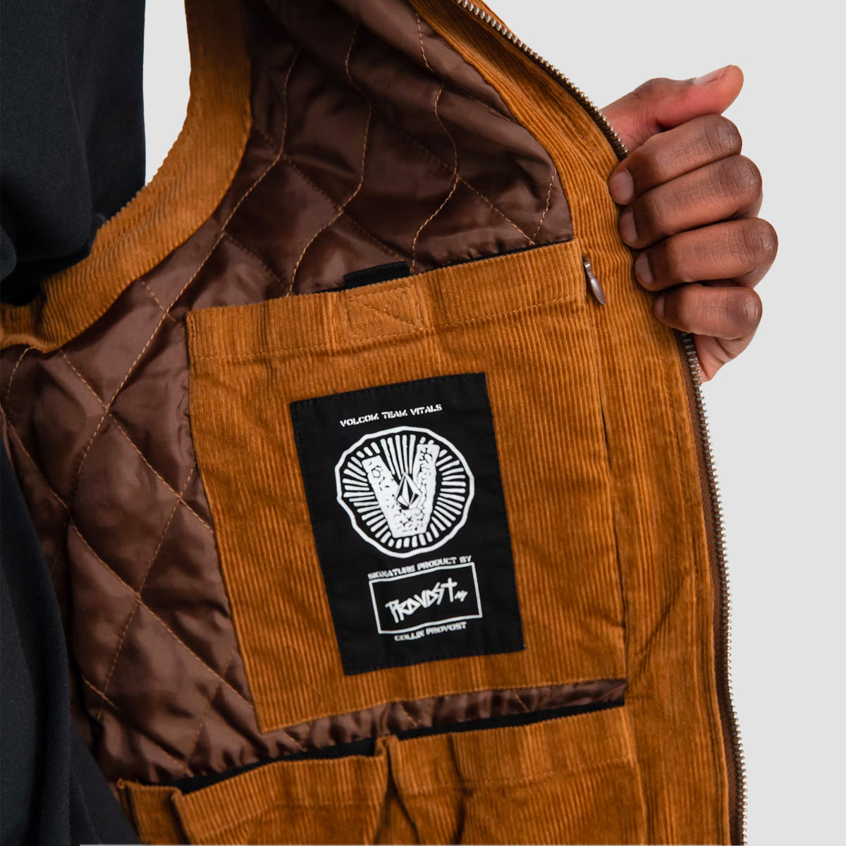 Volcom Skate Vitals C Provost Vest Jacket Rubber