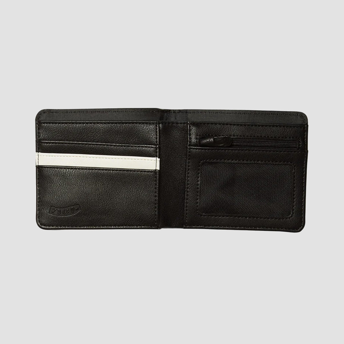 Volcom Slim Stone PU Small Wallet Black