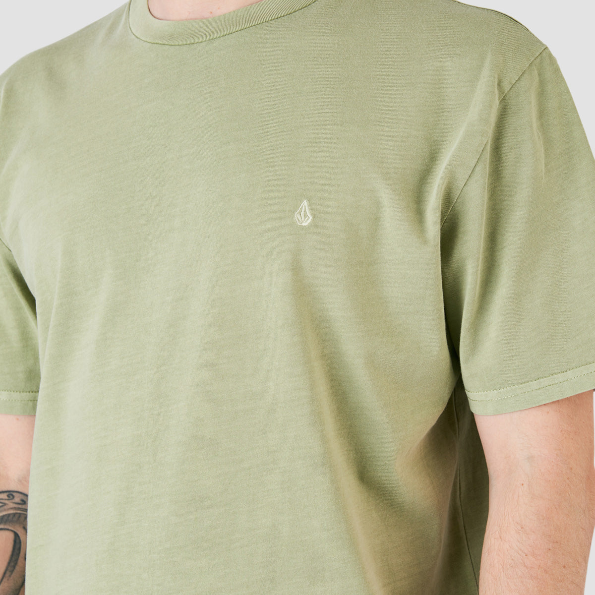 Volcom Solid Stone Emb T-Shirt Green Tea