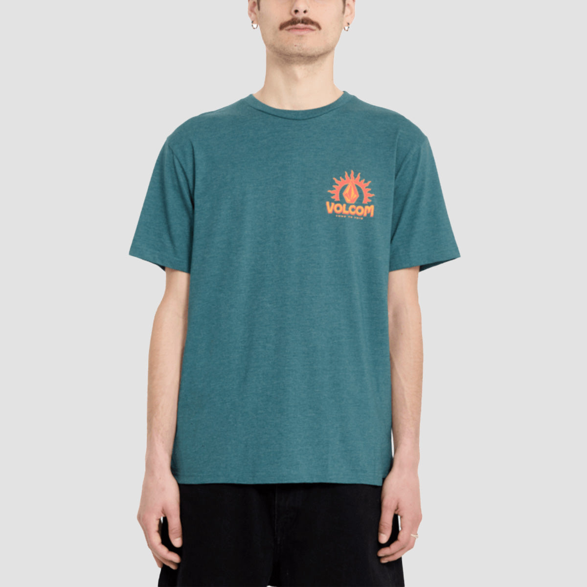Volcom Solstice Hth T-Shirt Rifle Green