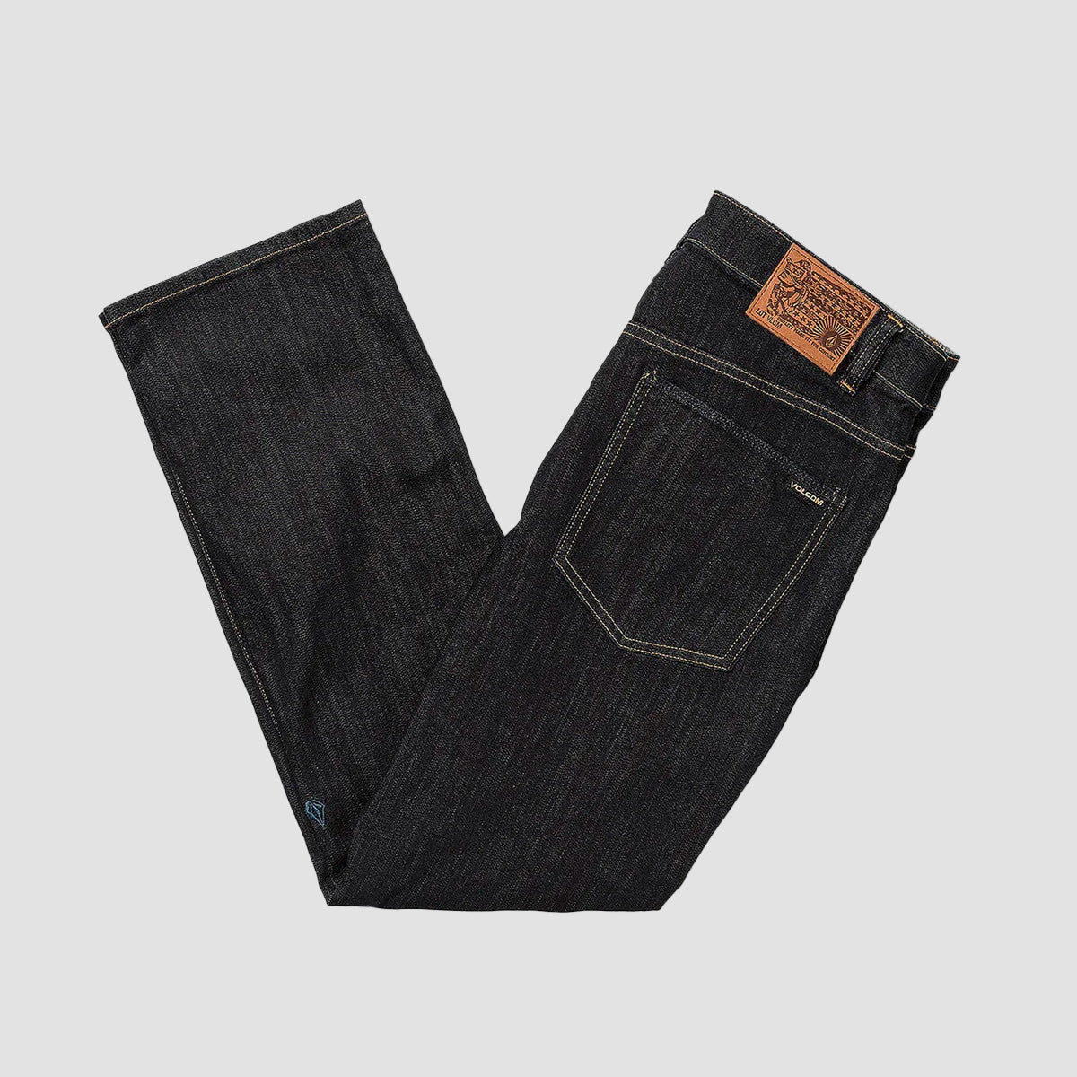 Volcom Solver Modern Straight Fit Jeans Rinse