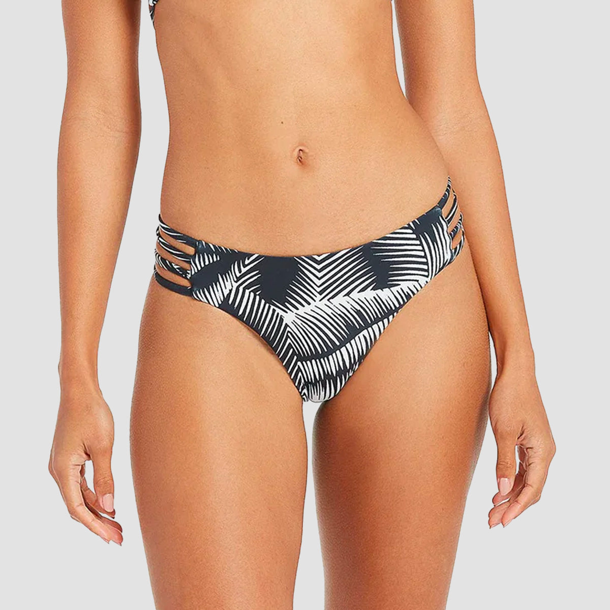 Volcom Stay Or Leaf Cheeky Bikini Bottom Black - Womens