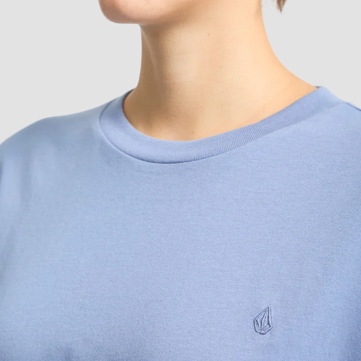 Volcom Stone Blanks Up T-Shirt Carolina Blue - Womens
