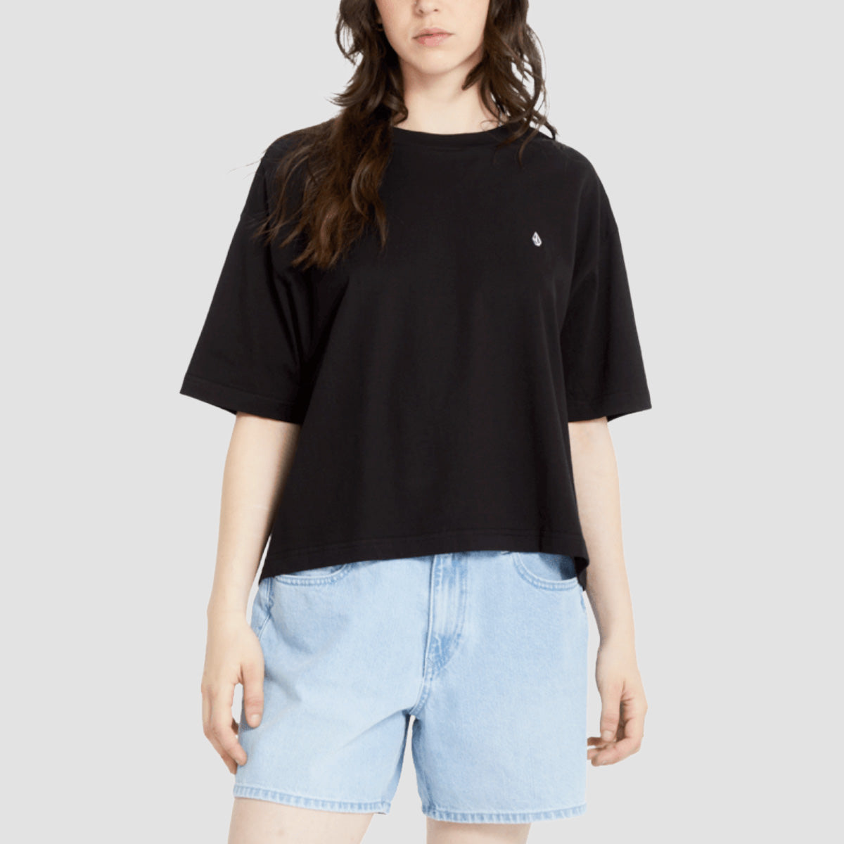 Volcom Stone Blanks Up T-Shirt Black - Womens