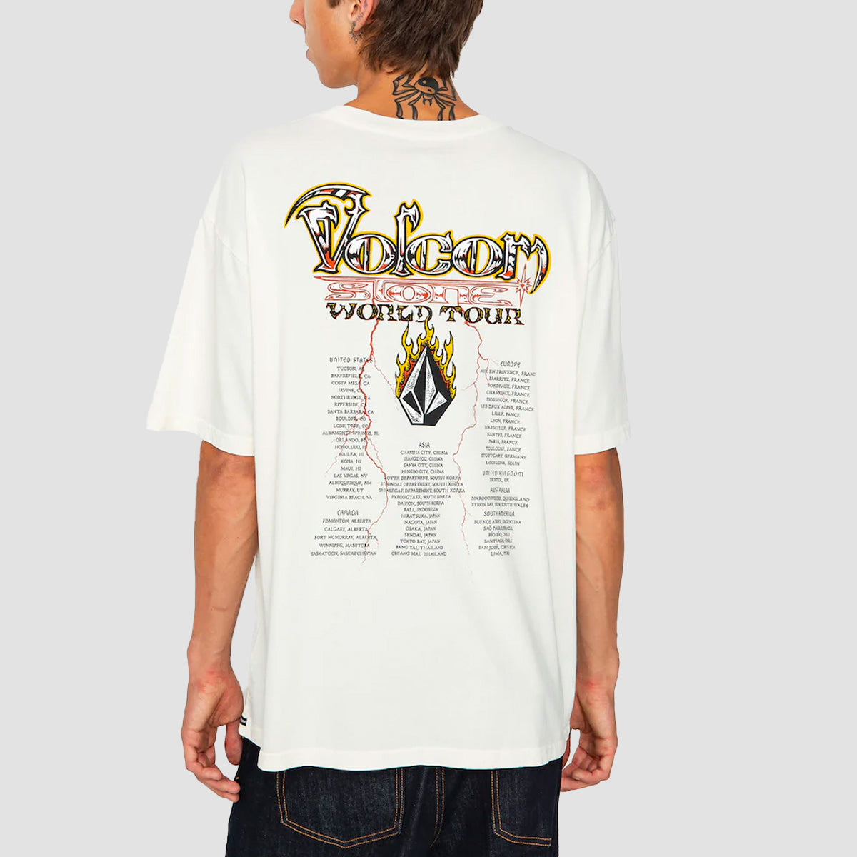 Volcom Stone Ghost T-Shirt Off White