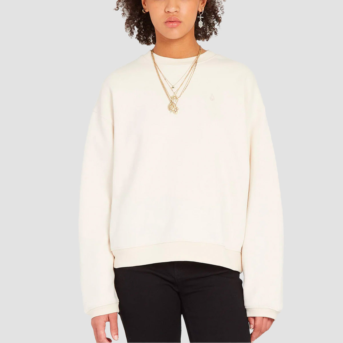 Volcom Stone Heart II Crew Sweat Sand - Womens