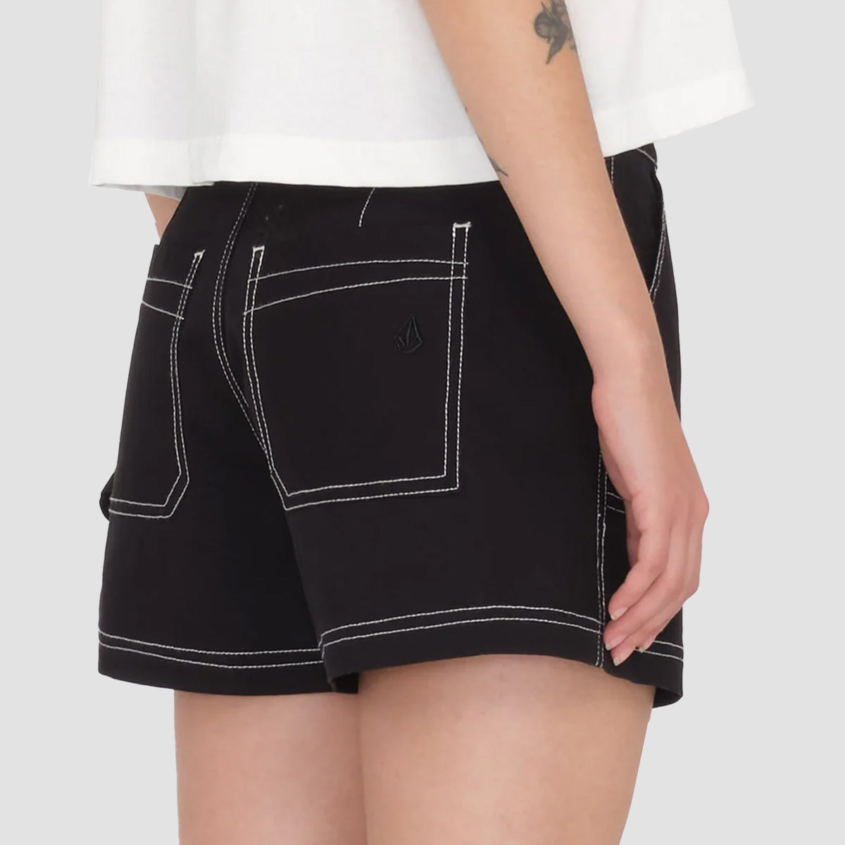 Volcom Stone Kraft Shorts Black - Womens