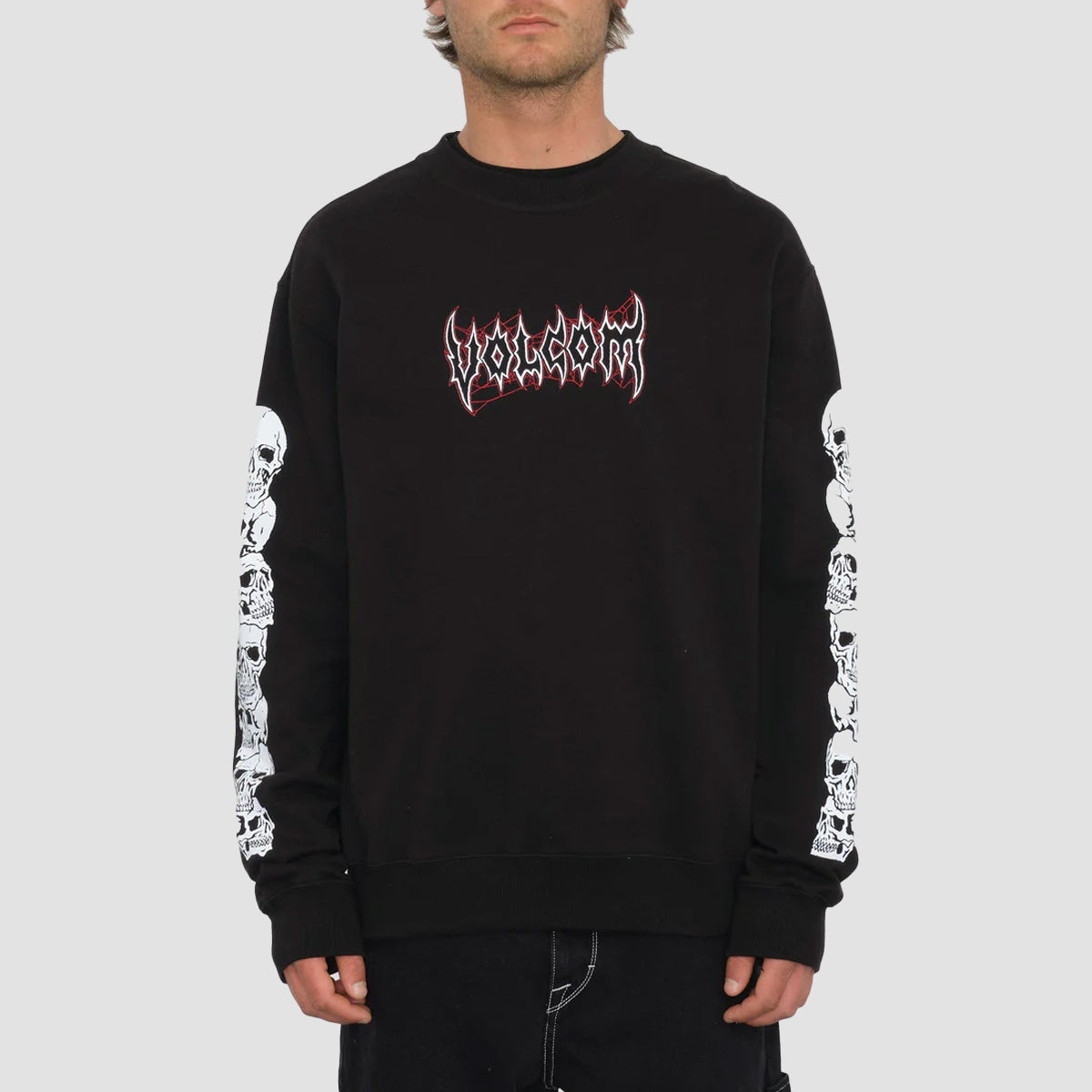 Volcom Stone Lord Crew Sweatshirt Black