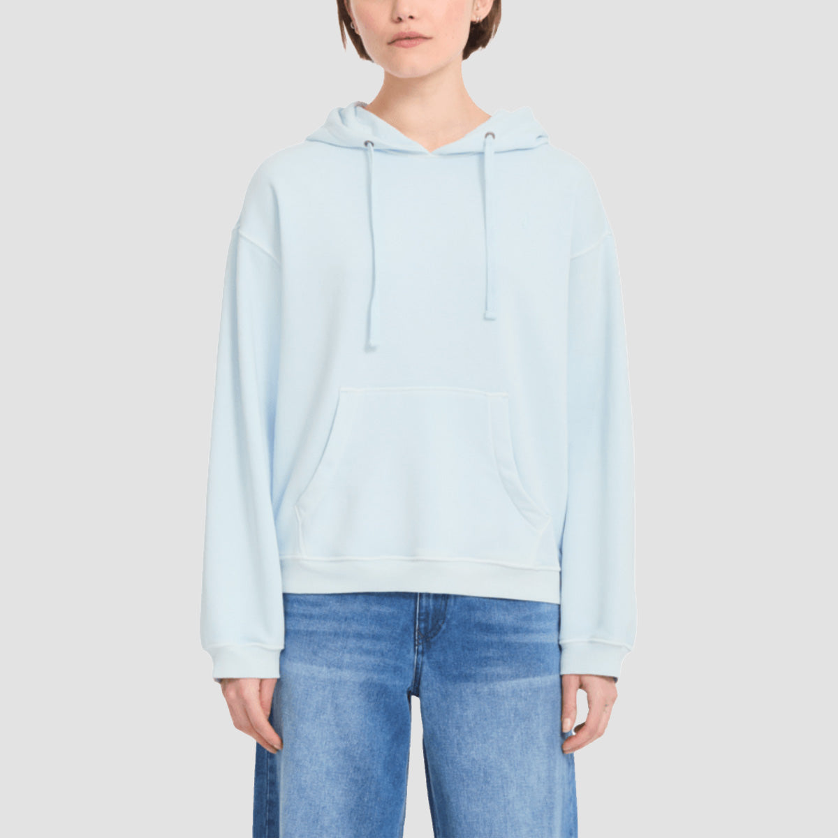 Volcom Stone Soft Pullover Hoodie Light Blue Acid - Womens