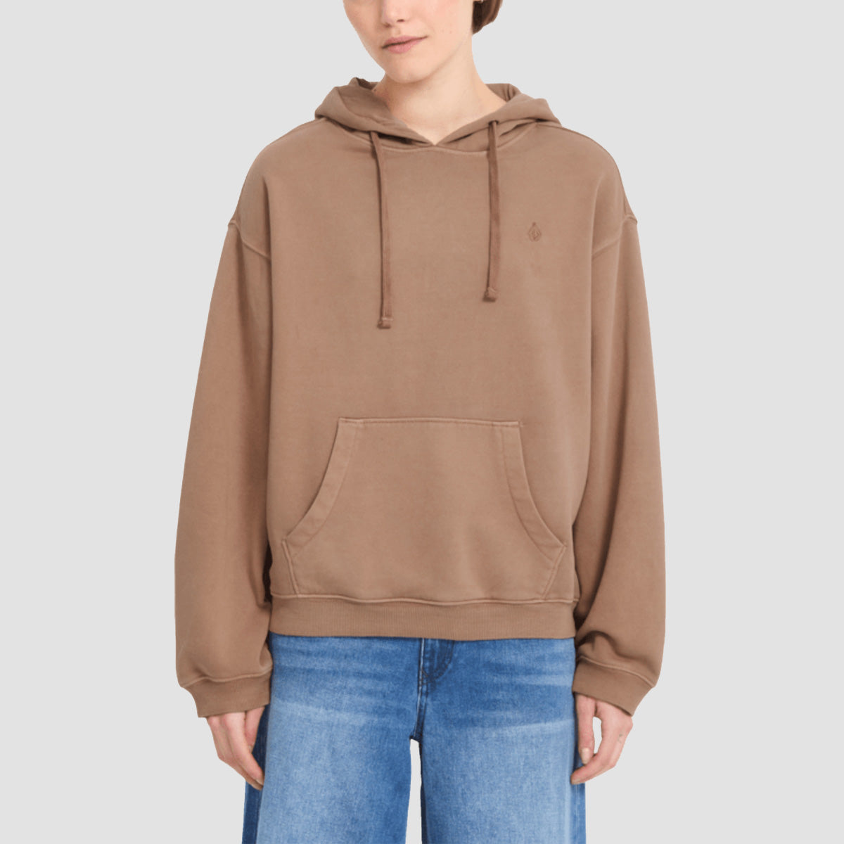 Volcom Stone Soft Pullover Hoodie Pale Khaki - Womens