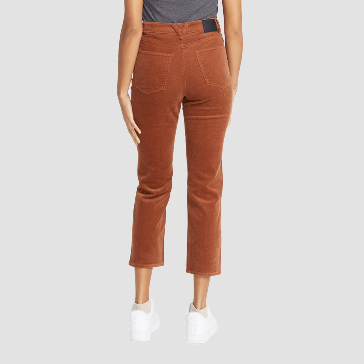 Volcom Stoned Straight Corduroy Pants Nutmeg - Womens