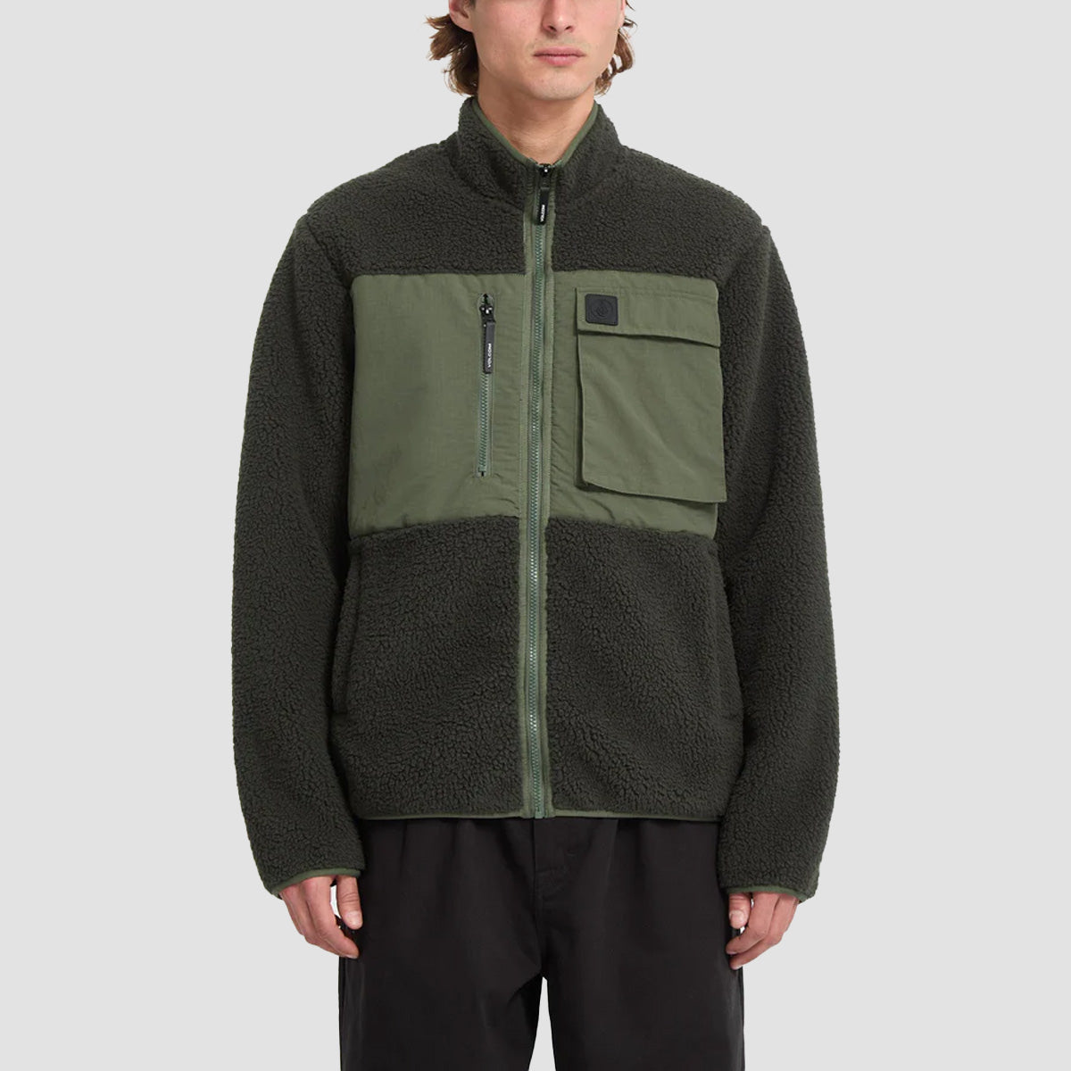 Volcom Storm Stone Zip Fleece Rinsed Black