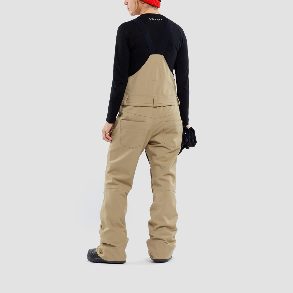 Volcom Swift Bib Overall Snow Pants Dark Khaki - Womens