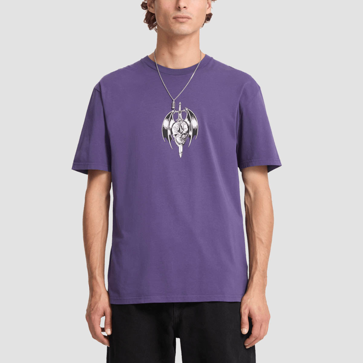 Volcom Sworder PW T-Shirt Dark Purple