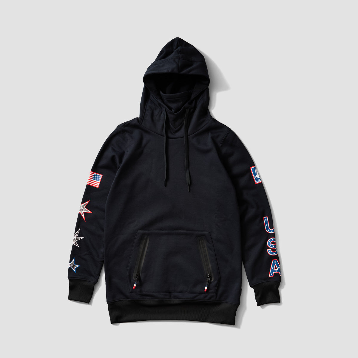 Volcom USST Polartec Ridin Pullover Hoodie Ou Black - Womens