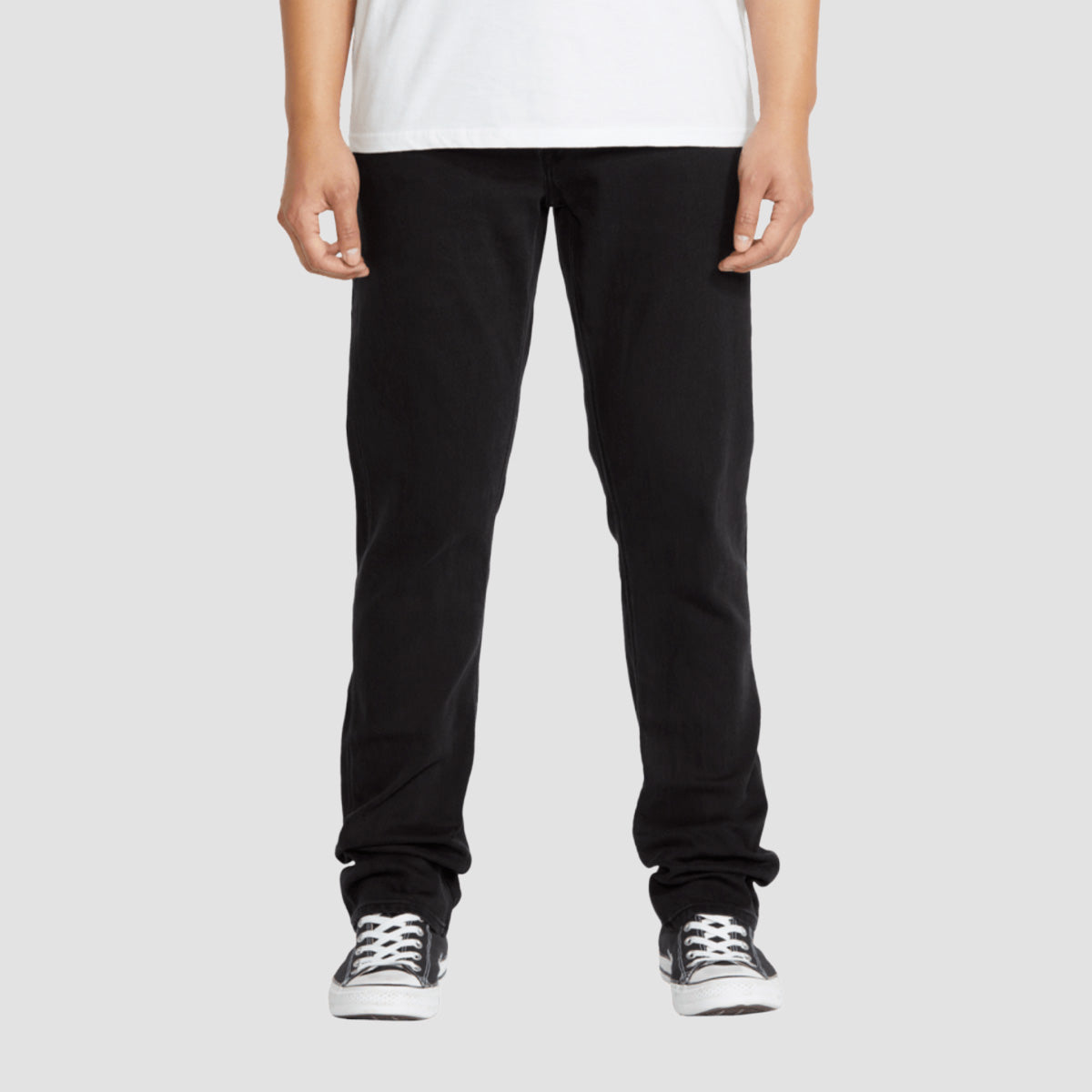 Volcom Vorta Slim Fit Jeans Black Out