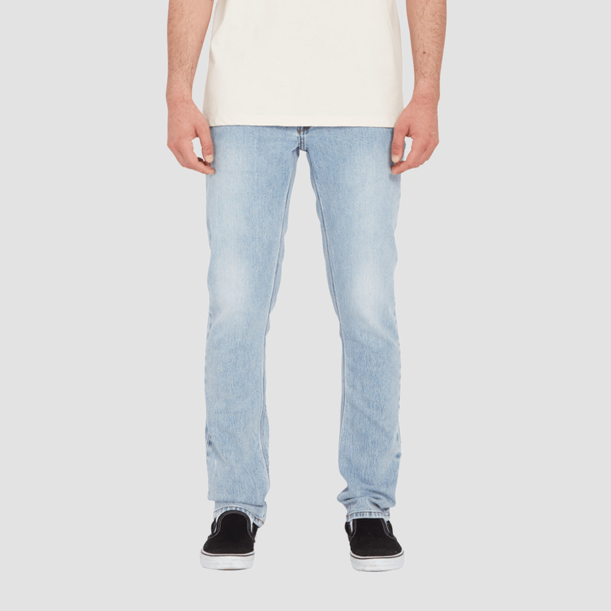 Volcom Vorta Slim Fit Jeans Heavy Worn Faded