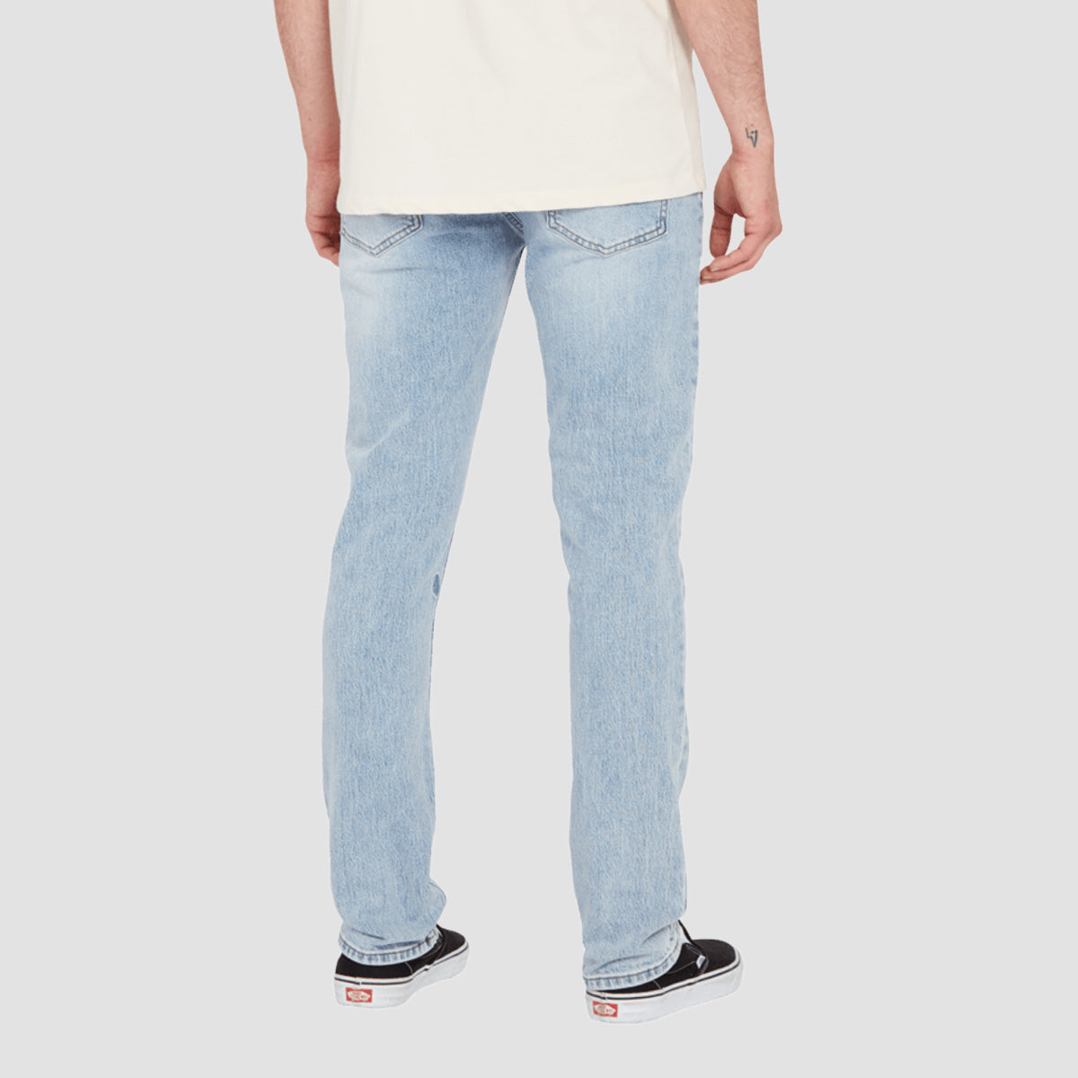 Volcom Vorta Slim Fit Jeans Heavy Worn Faded