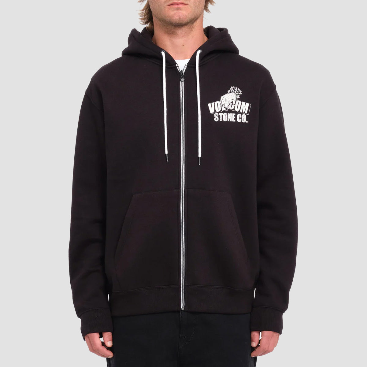 Volcom Watanite Zip Hoodie Black