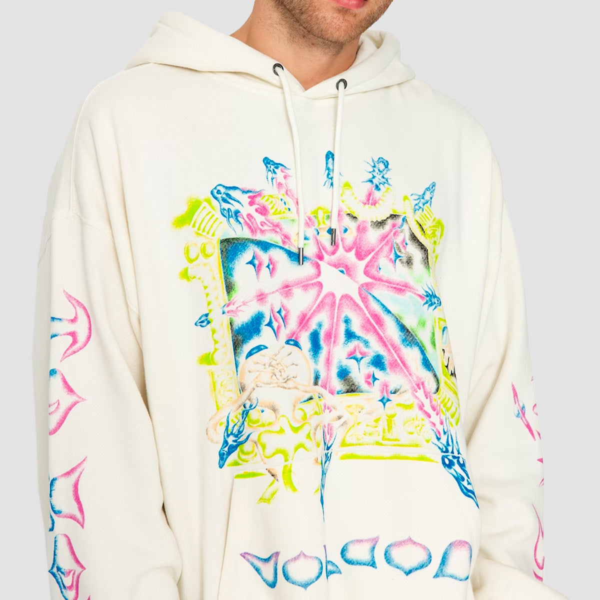 Volcom We'll Speak To You FA Sam Ryser Pullover Hoodie Off White