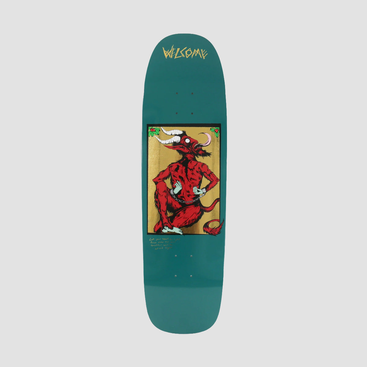 Welcome Krampus On Golem Skateboard Deck Forest - 9.25"