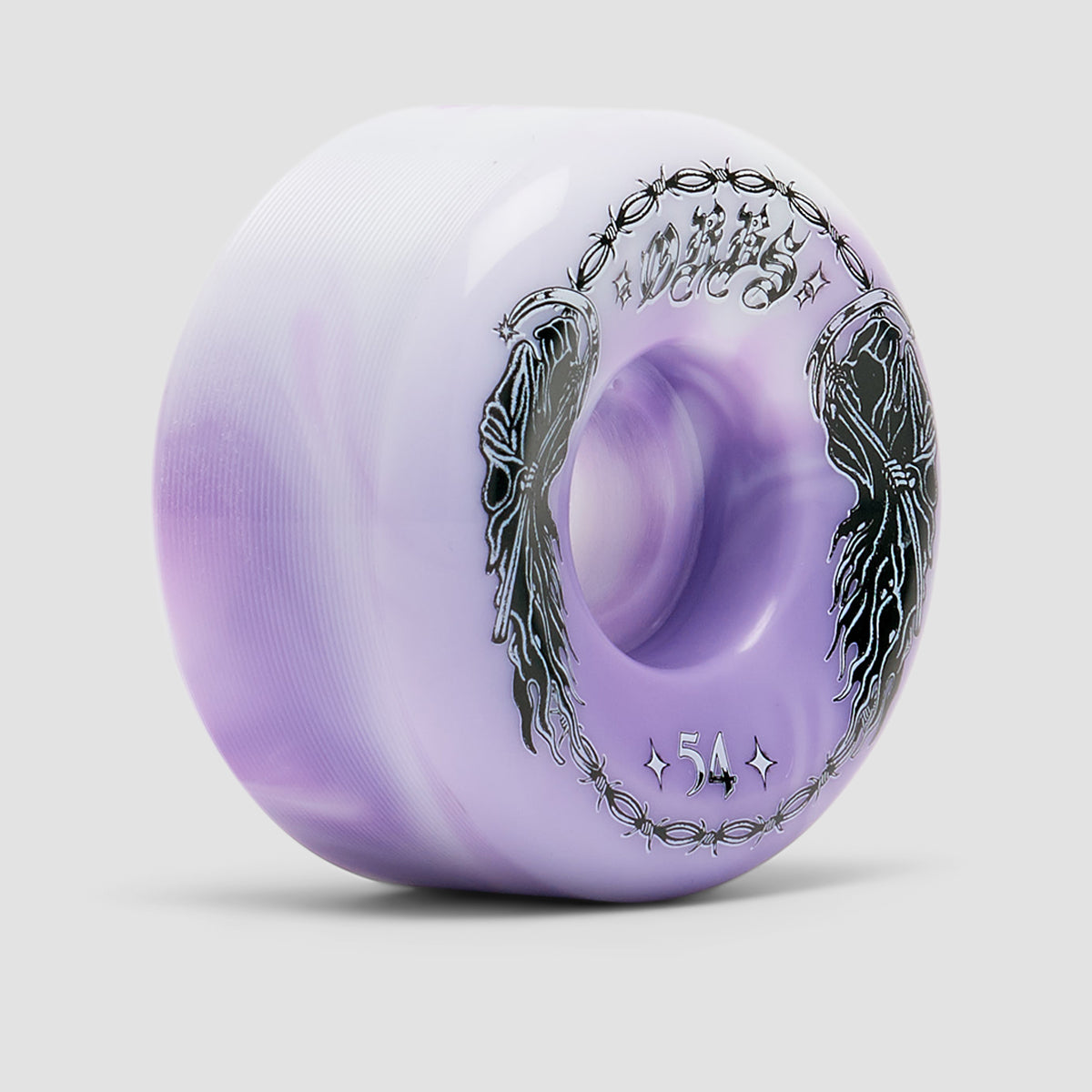 Welcome Orbs Specters Swirls 2 Conical 99A Wheels Purple/White 54mm