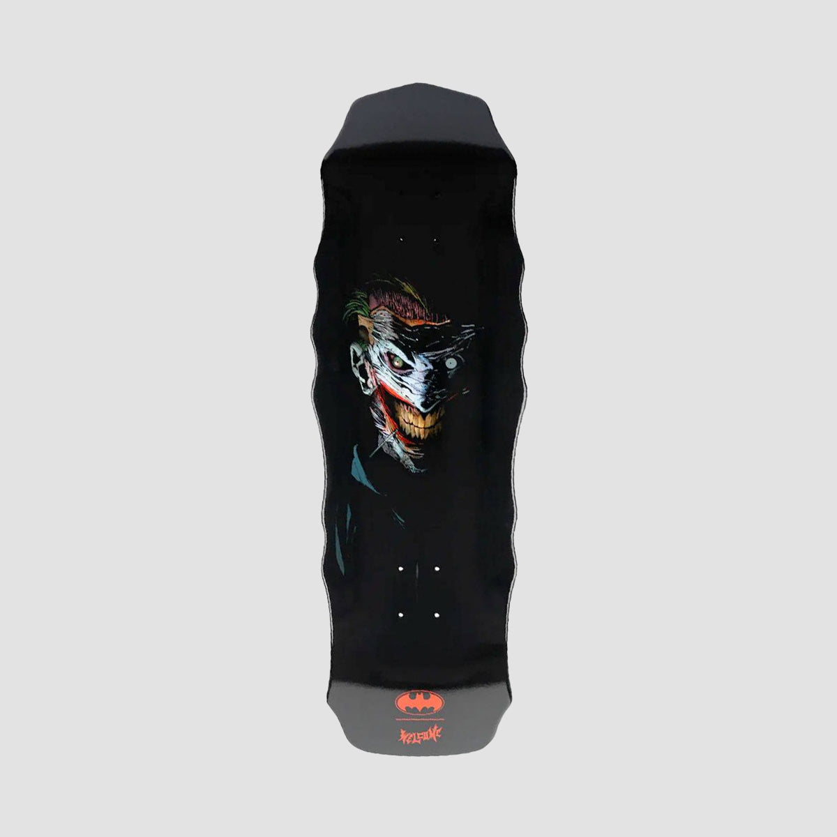 Welcome X BATMAN Shadow Series Joker on Widow Skateboard Deck Black Dip - 10"