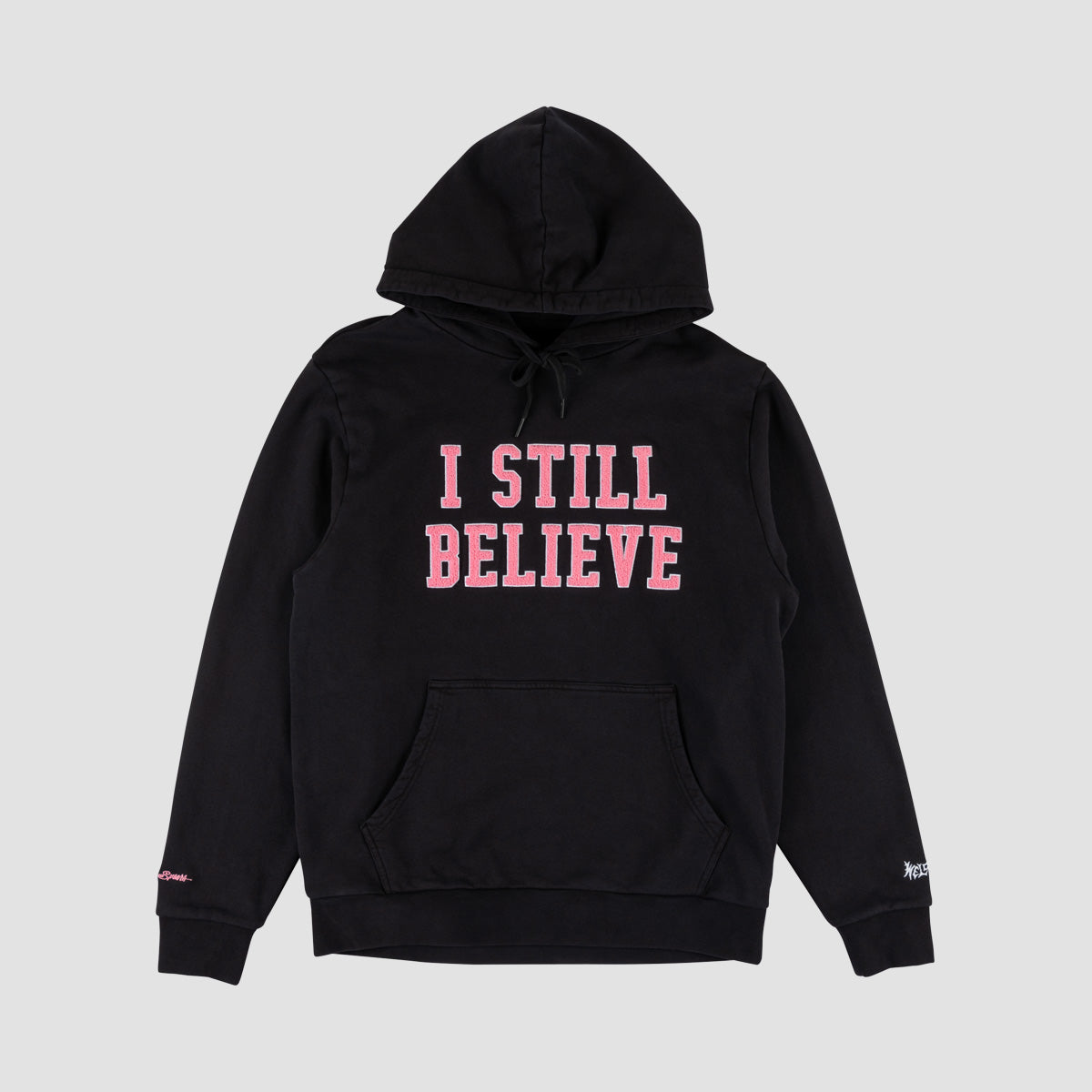 Welcome X Britney Sprears Believe Pigment-Dyed Pullover Hoodie Black