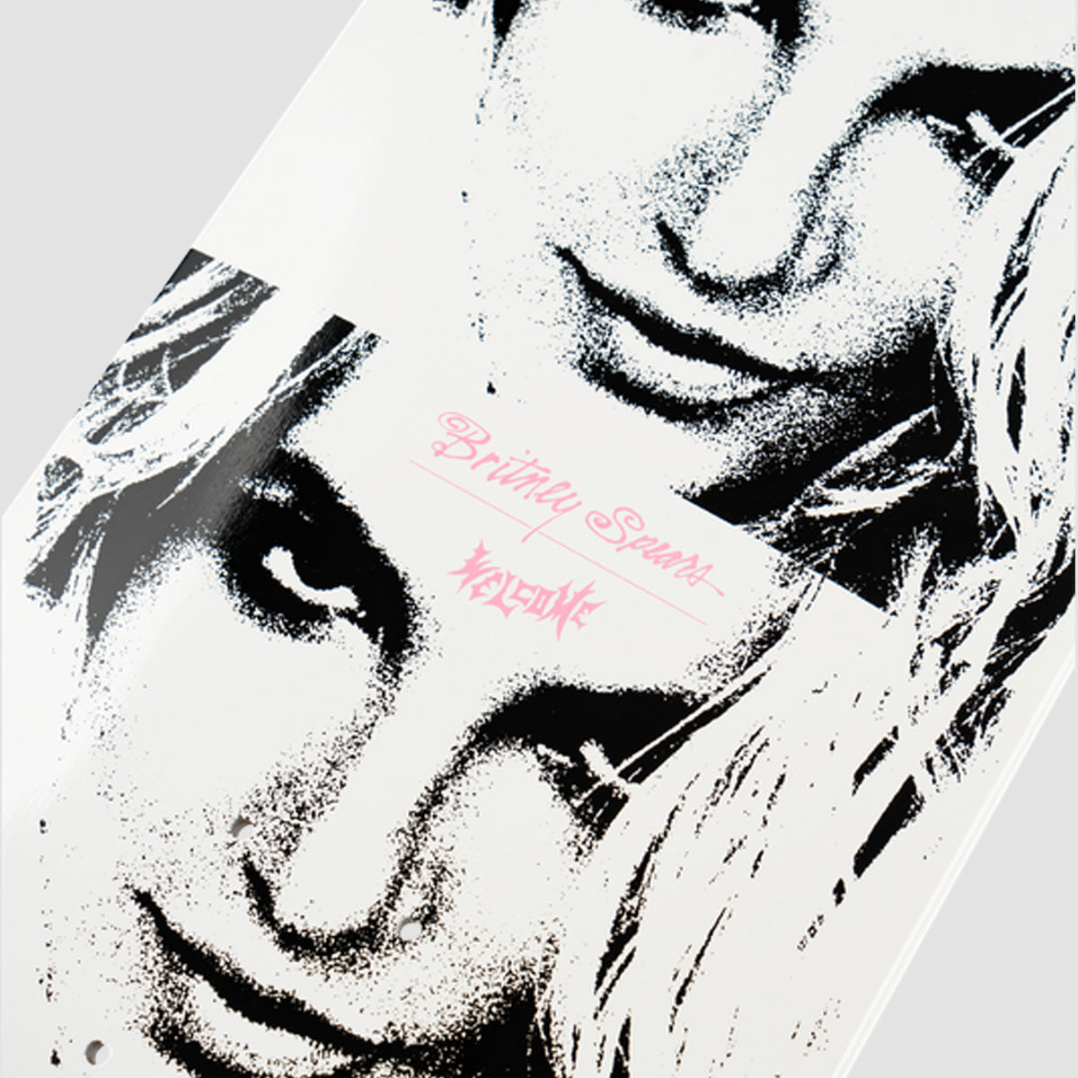 Welcome X Britney Sprears Till The World Ends On Popsicle Skateboard Deck White Dip - 8.5"