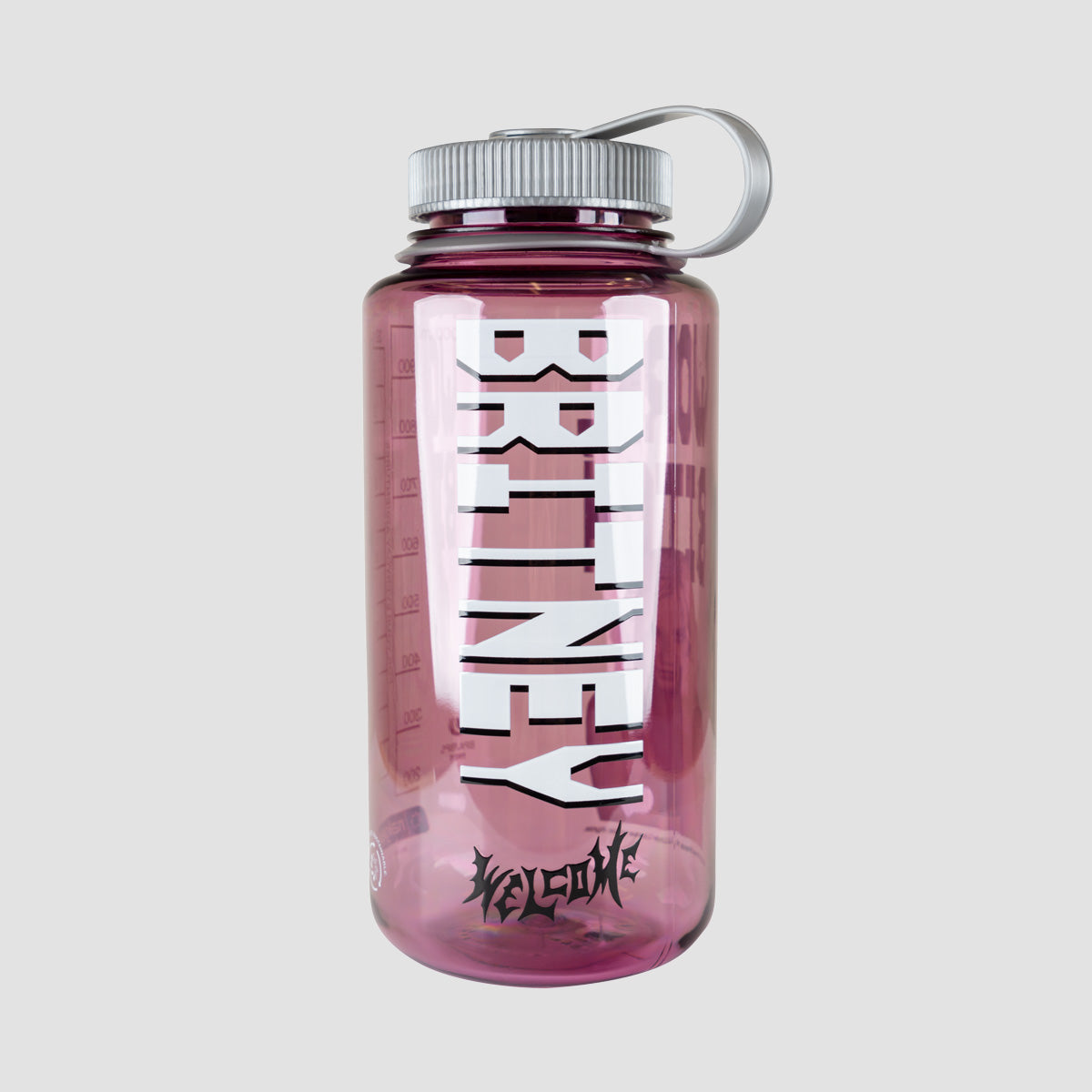 Welcome X Britney Sprears Work Bitch Nalgene Bottle Pink