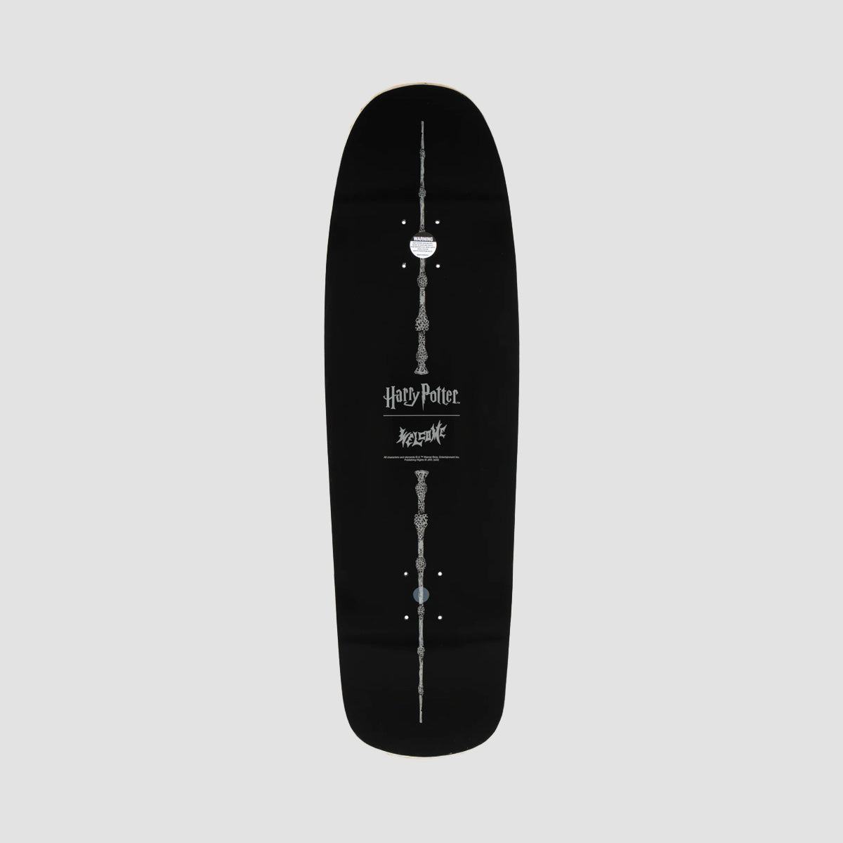 Welcome X Harry Potter Arrival on Slappy Slap Skateboard Deck Black/Gold Foil - 9.5"