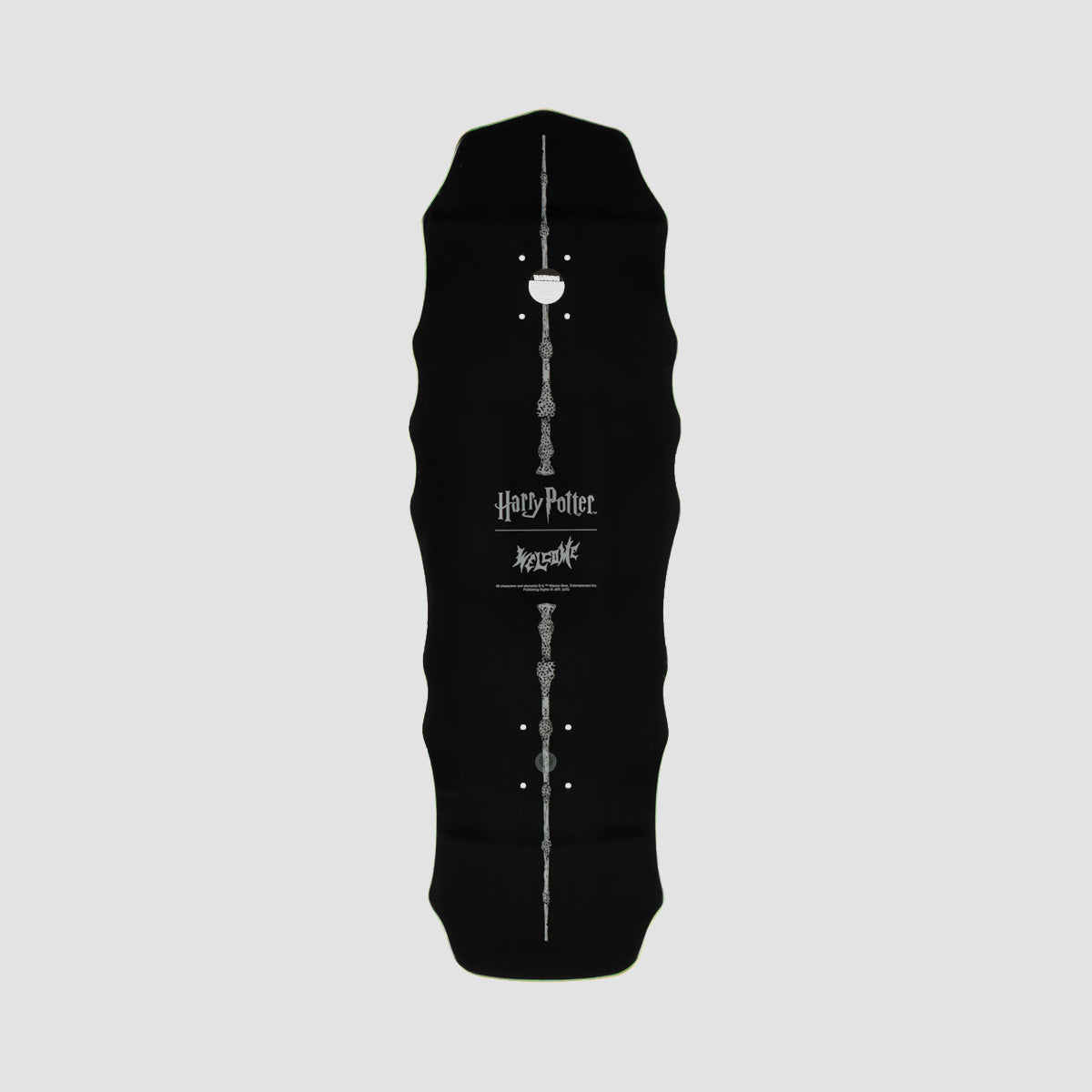 Welcome X Harry Potter Thestral on Widow Skateboard Deck Black/Gold Foil - 10"