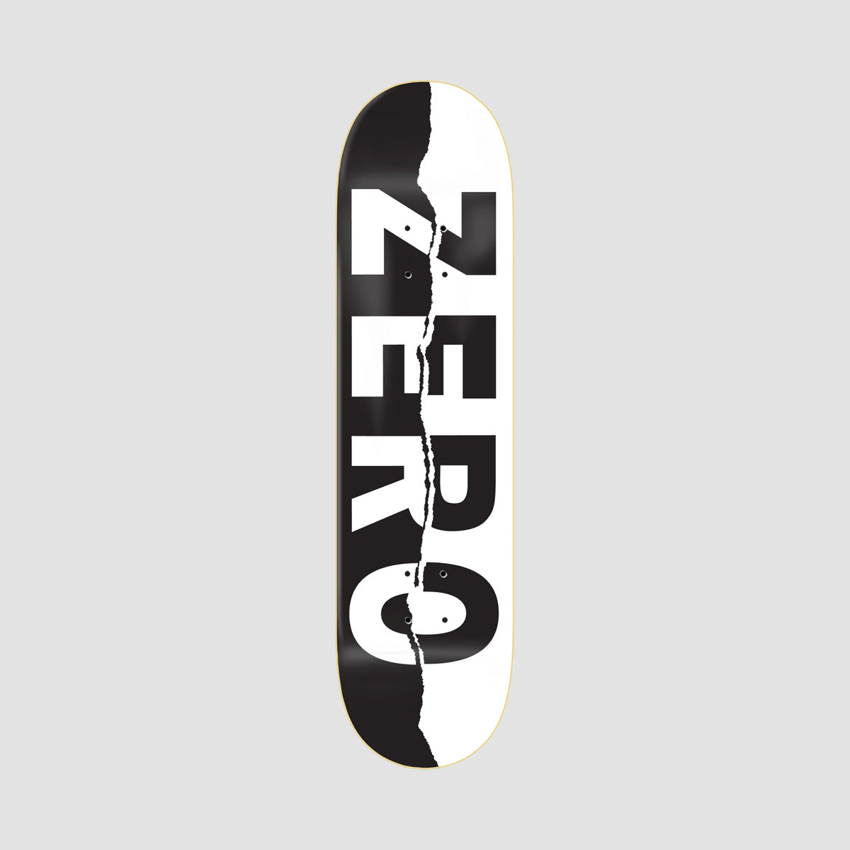 Zero Ripped Army Skateboard Deck Black/White - 8.25"