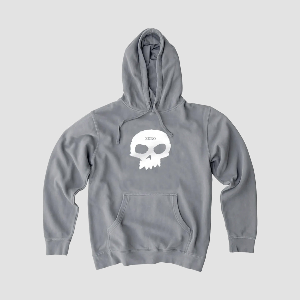 Zero Single Skull Pullover Hoodie Grey/White