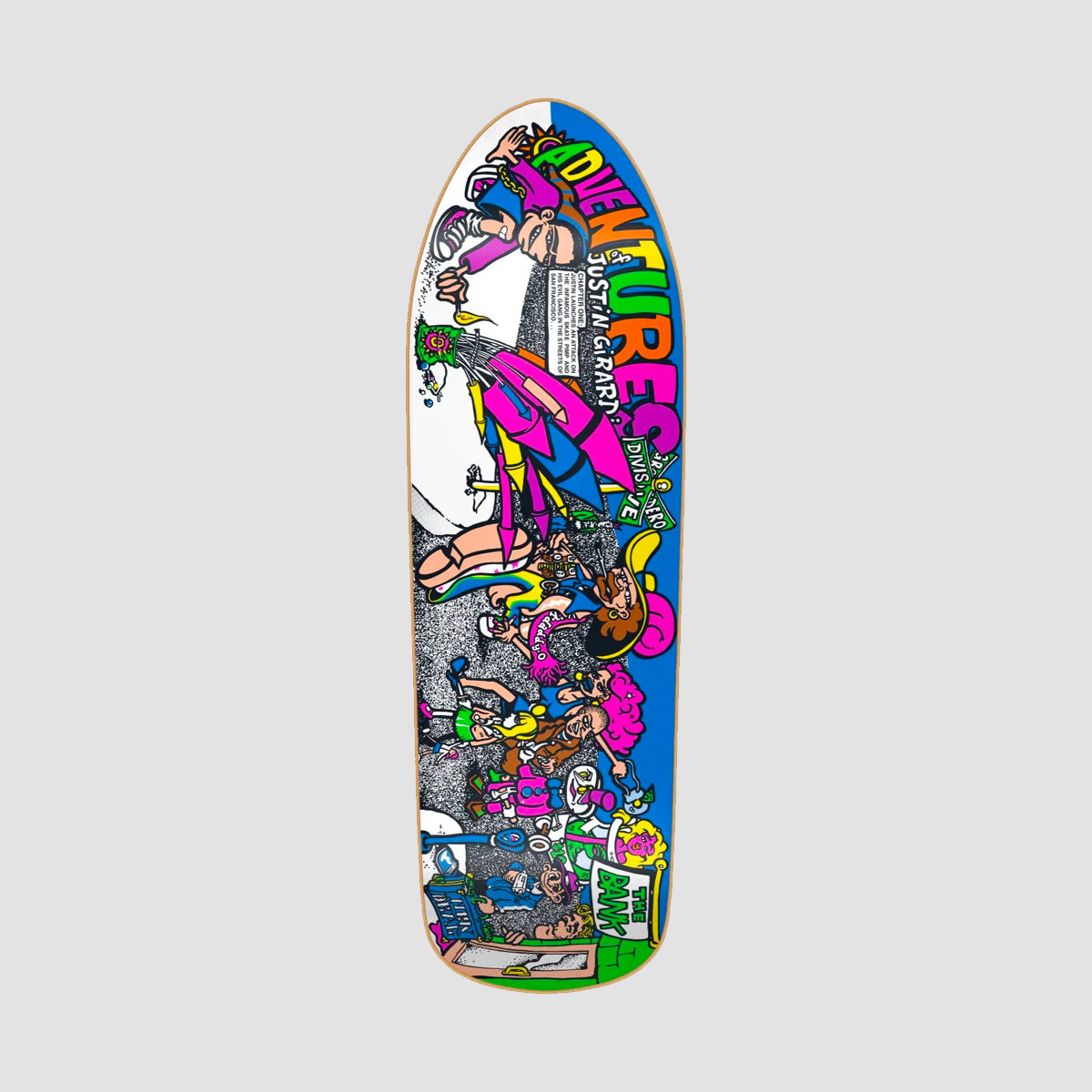 101 Adventures Of Justin Girardi HT Skateboard Deck Neon - 9.72"