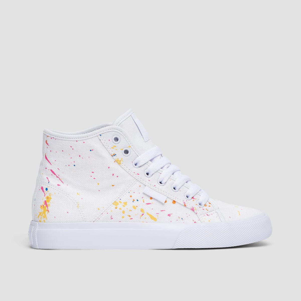 DC Manual Hi TXSE Shoes - White/Splatter - Womens