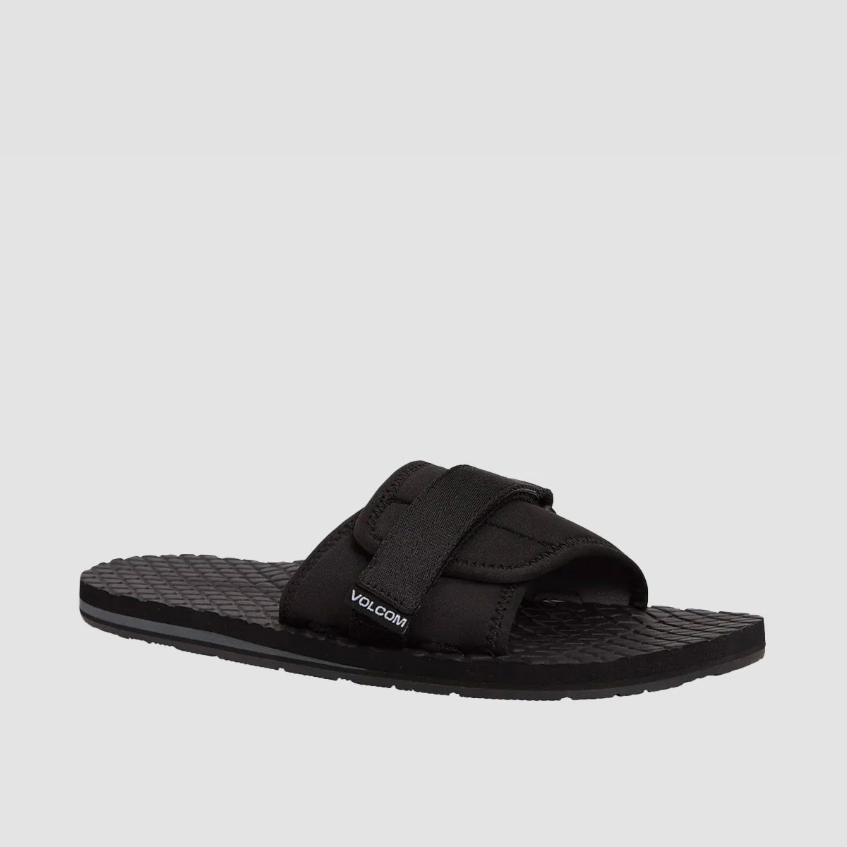 Volcom Eco Recliner Slides Black Grey